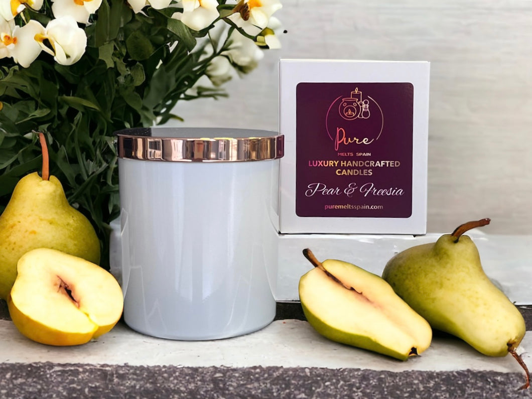 Pear & Freesia Luxury Soy Wax Candle - OUT OF STOCK