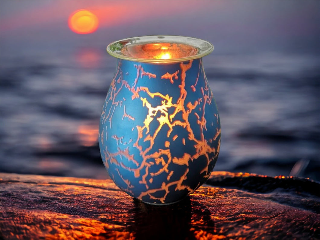 Blue Crackle Electric Wax Warmer - SOLD OUT